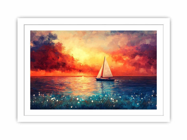 Dreamy Mooring Streched canvas