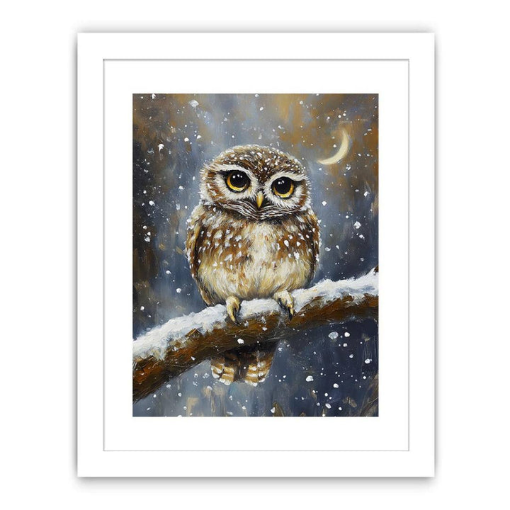 Winter Watcher Streched canvas