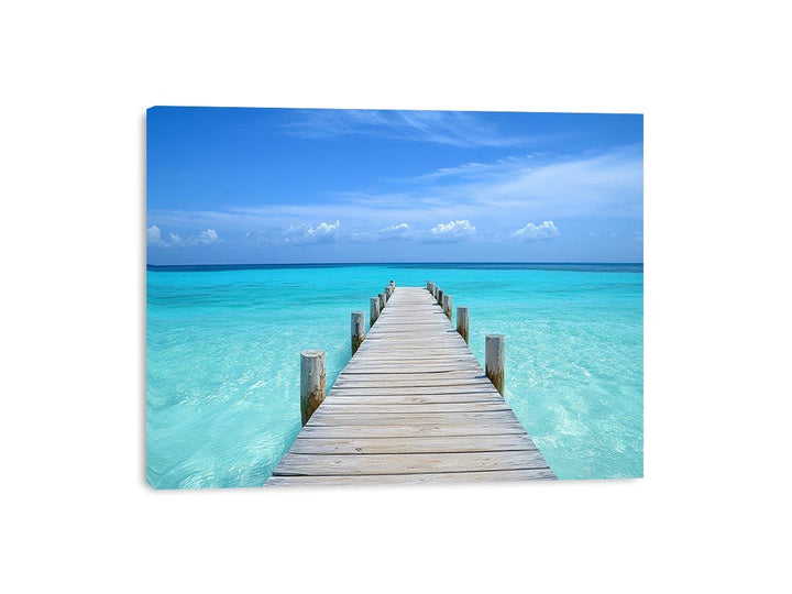 The Beach Between Moments Canvas Print