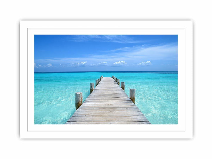 The Beach Between Moments Streched canvas