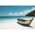 Boat On White Sandy Beach