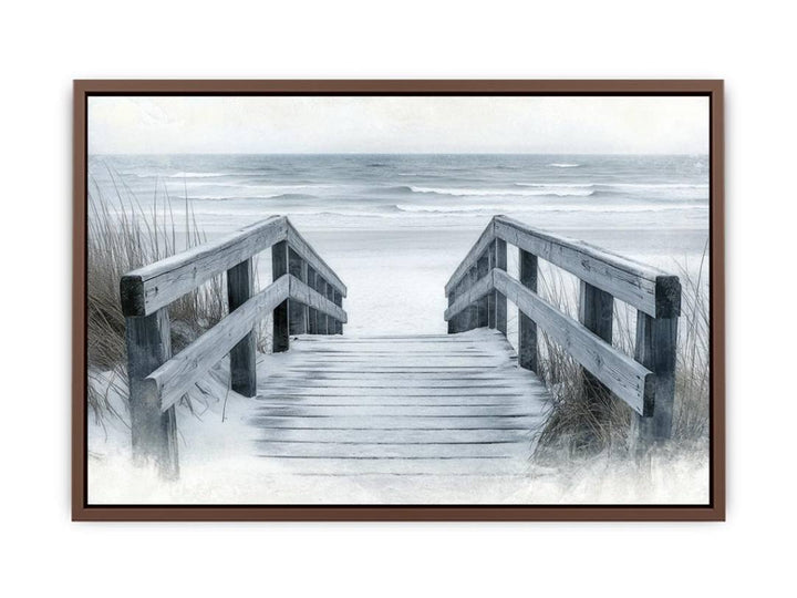 Barefoot On The  Beach  Poster