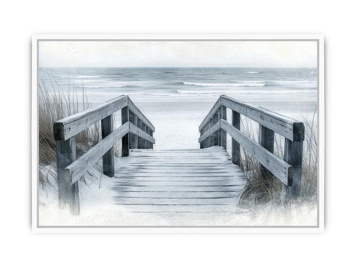 Barefoot On The  Beach Framed Print