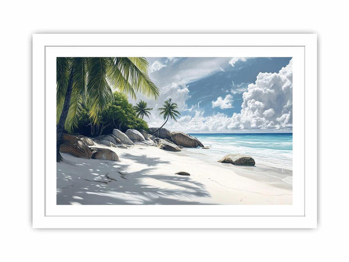 Breeze Over The Beach Streched canvas