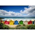 Beach Of Huts