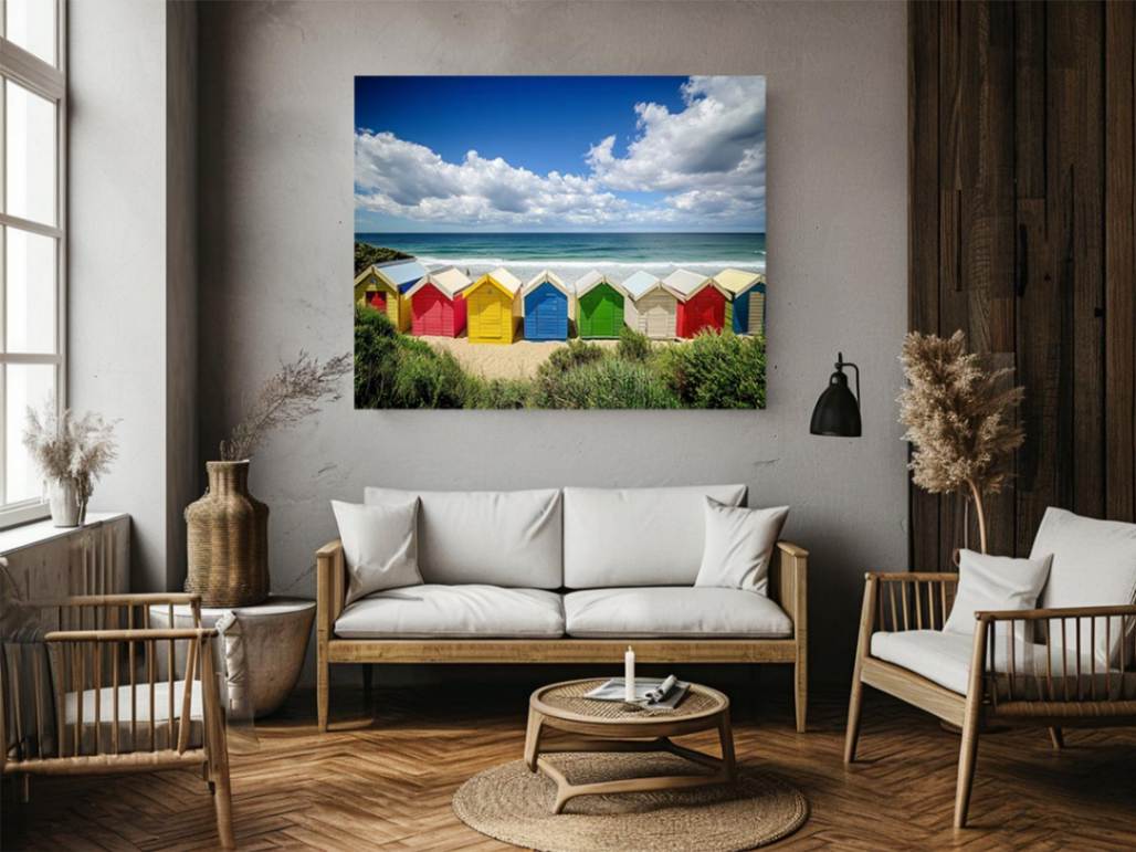 Beach Of Huts
