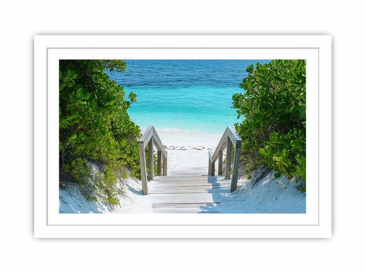 Way To The Beach Streched canvas
