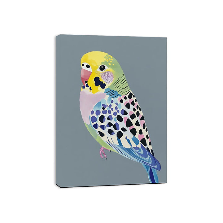 Green Budgie Canvas Print