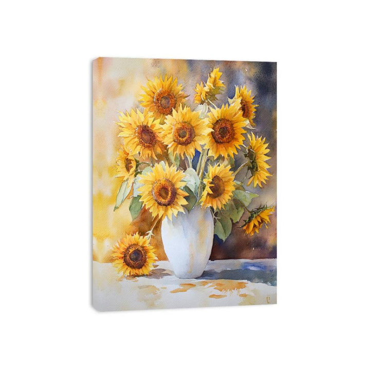 Still Life Bloom Sunflower Canvas Print
