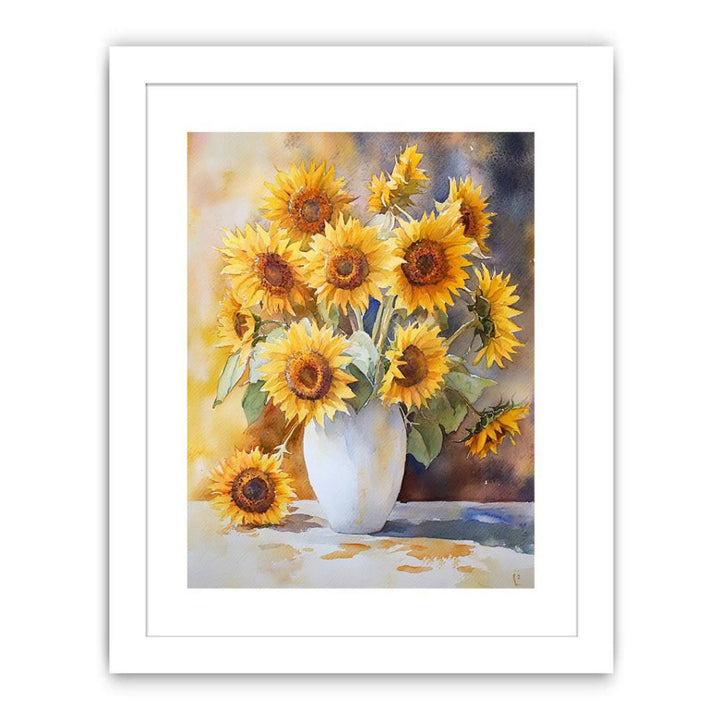 Still Life Bloom Sunflower Streched canvas