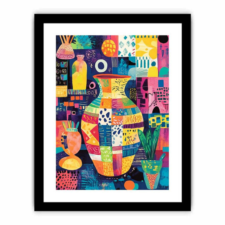 Colorful Vase  Art Print