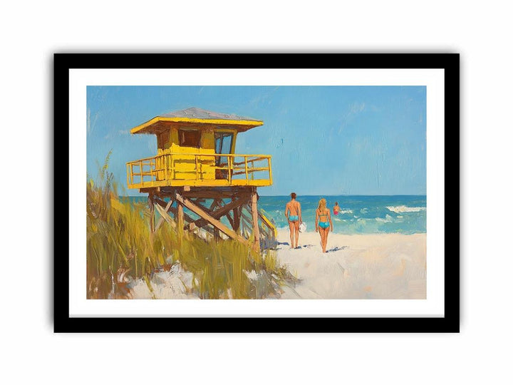 Shoreline Stroll  Art Print