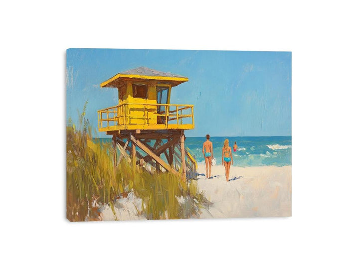 Shoreline Stroll Canvas Print