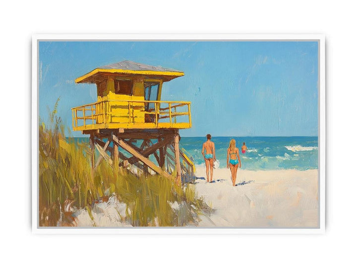 Shoreline Stroll Framed Print