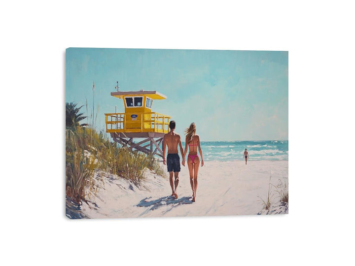 Sandy Steps Canvas Print