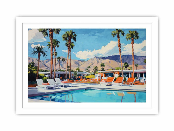 Palm Springs Reverie Streched canvas