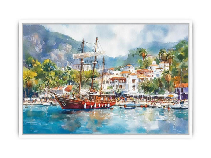 Harbor Light Dreams Framed Print