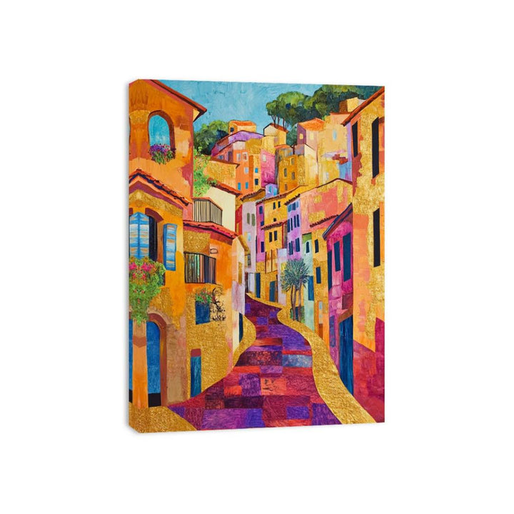 Art Deco Landscape Canvas Print