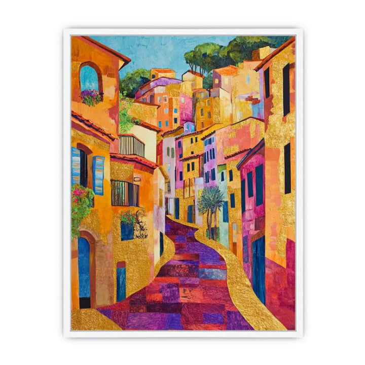 Art Deco Landscape Framed Print
