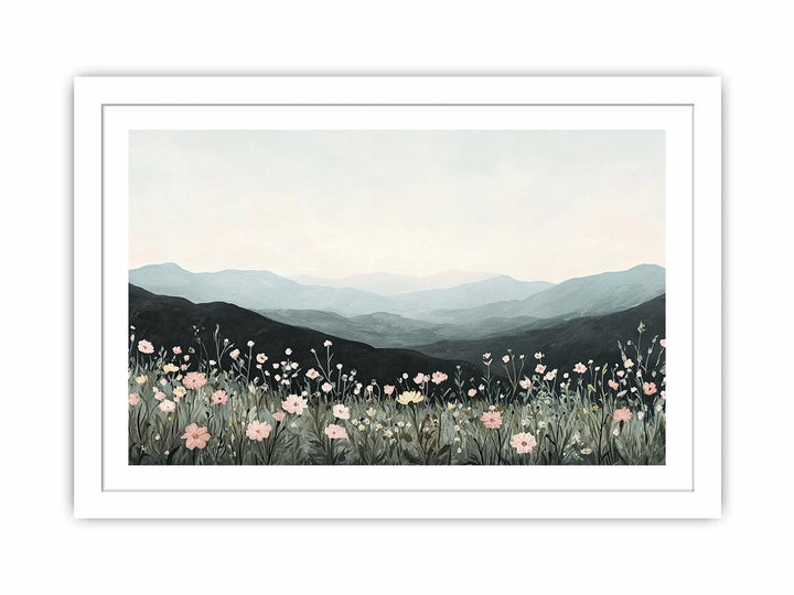 A Bloom Beyond The Hill Streched canvas