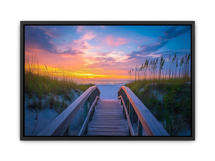 Sunset Over Beach Path  Painting