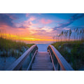 Sunset Over Beach Path