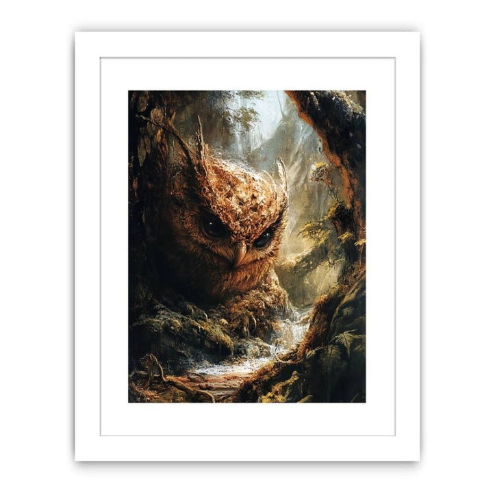 The Owl Tree Streched canvas