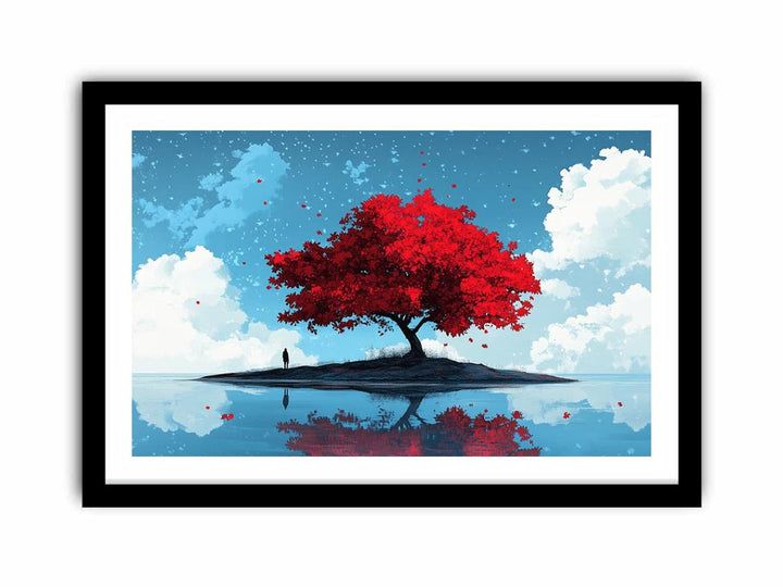 Maple Tree On Island  Art Print