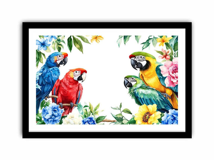 Parrot In The Canopy  Art Print