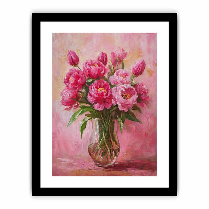 Whispers Of Peonies And Tulips  Art Print