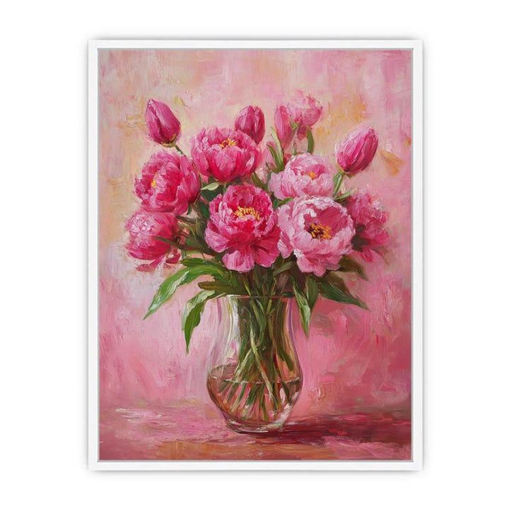 Whispers Of Peonies And Tulips Framed Print