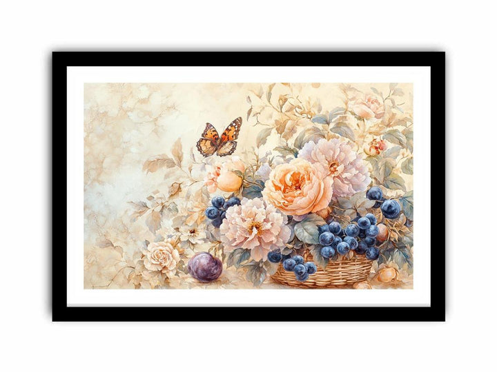 Butterfly Kissed Blossom  Art Print