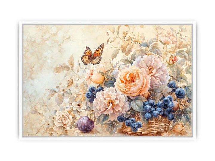 Butterfly Kissed Blossom Framed Print