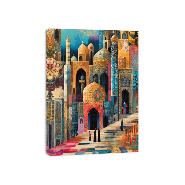 Golden Hour Mosque Canvas Print