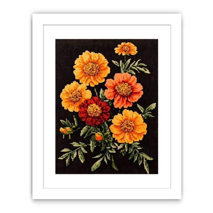 Threaded Marigold Streched canvas