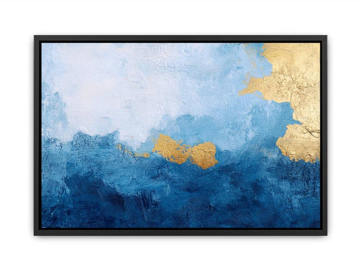Blue Gold texture  Painting