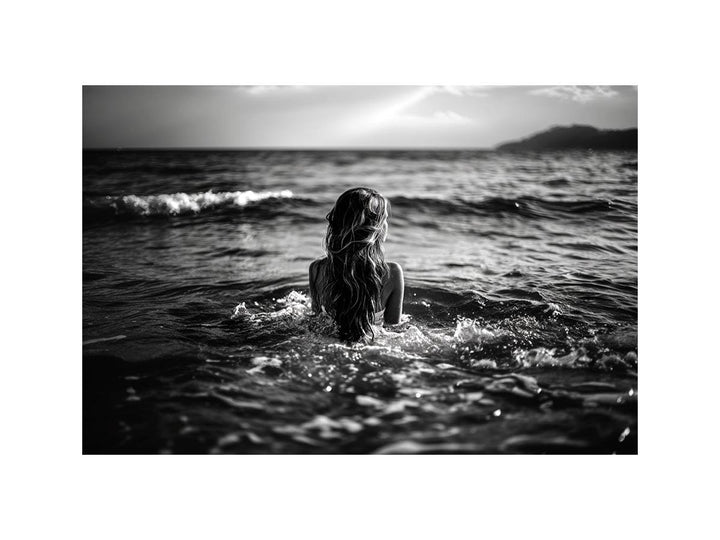 Girl In ocean