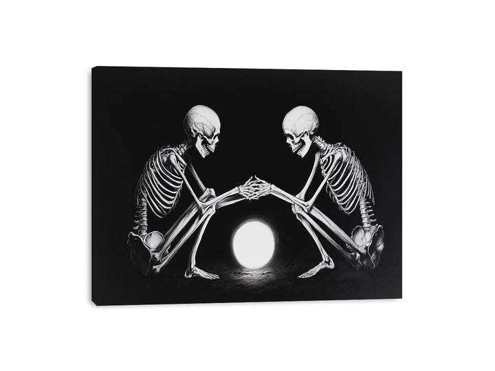 Facing Each Other Canvas Print