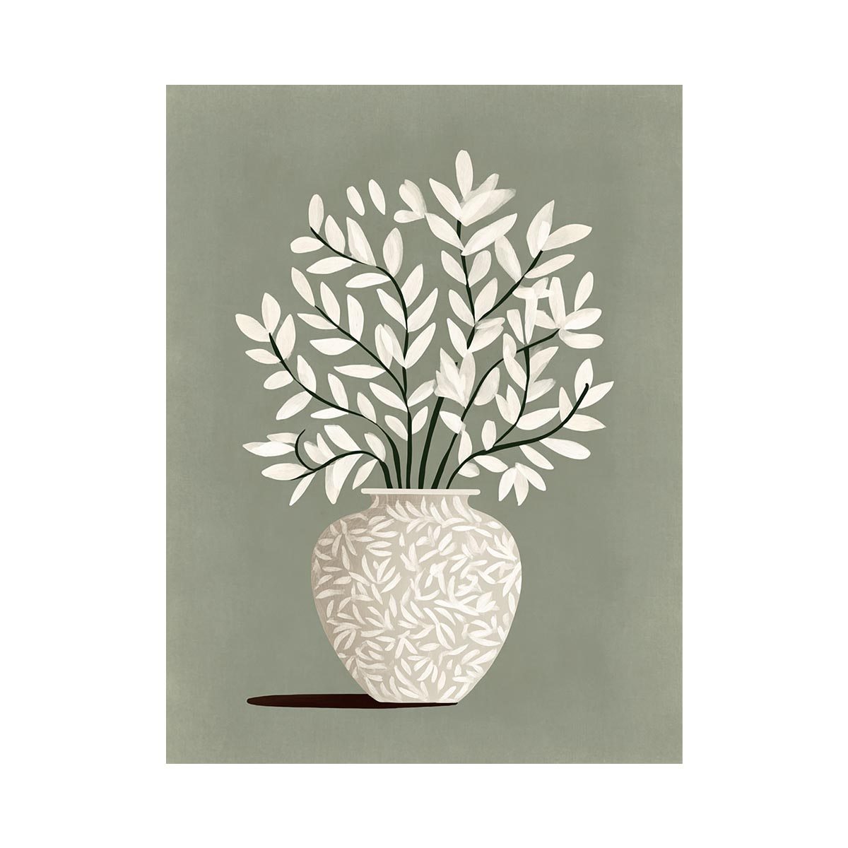 White vase