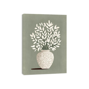 Silent Sage Vase premium wall art for modern living room decor