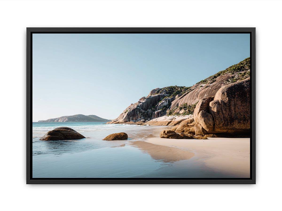 Granite Shore Calm premium wall art for modern living room decor