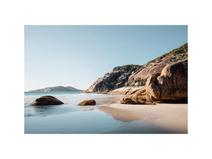 Granite Shore Calm premium wall art for modern living room decor