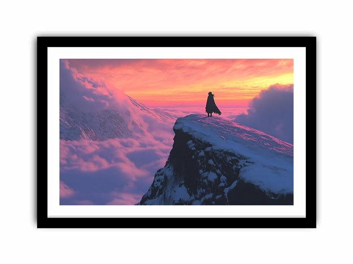 Winter Mountain  Art Print