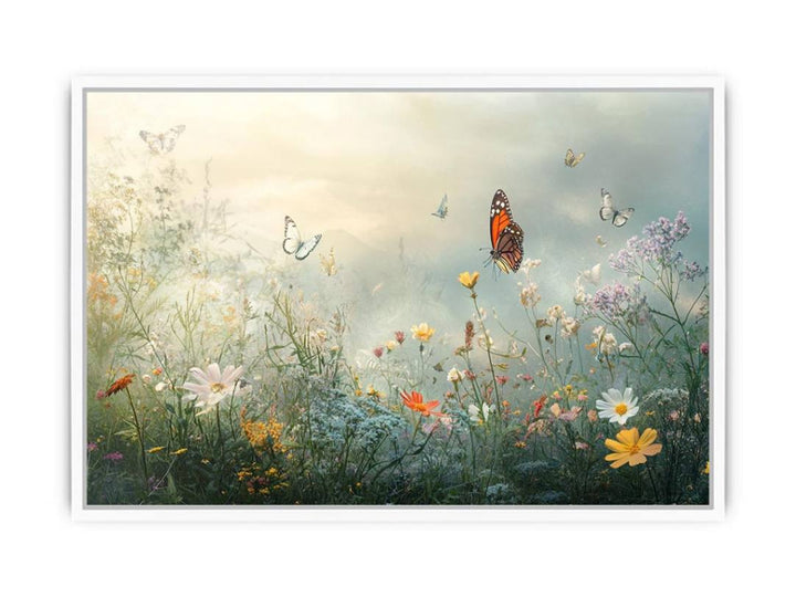 Wings Among The Wild Framed Print