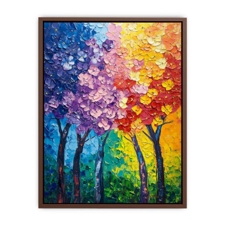 Rainbow Trees   Poster