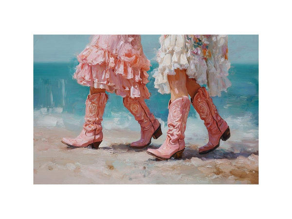 Cowgirl Shoes  by the Shore