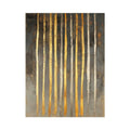 Gilded Vertical Rhythm premium canvas art for modern living room decor
