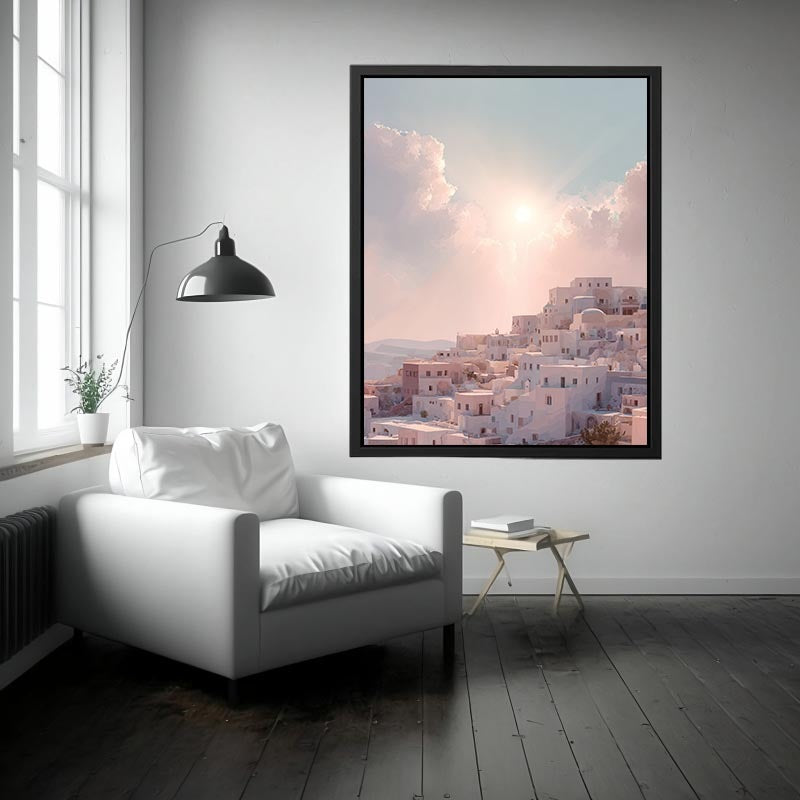 Pastel Dreams of Santorini