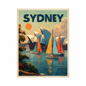 Sydney Sail Dreams coastal artwork for modern living room decor