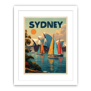 Sydney Sail Dreams coastal artwork for modern living room decor